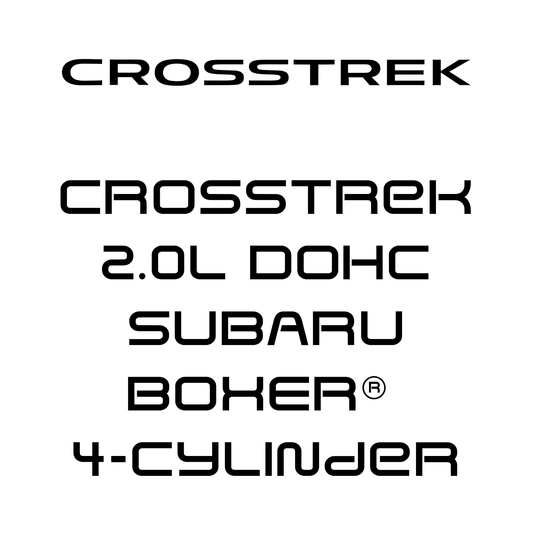 Crosstrek 2.0L DOHC SUBARU BOXER® 4-Cylinder