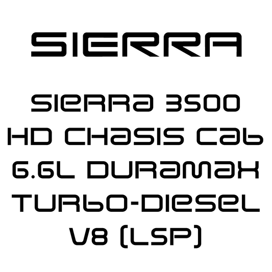 Sierra 3500 HD Chasis Cab 6.6L Duramax Turbo-Diesel V8 (L5P)