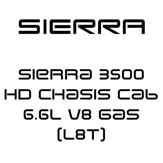 Sierra 3500 HD Chasis Cab 6.6L V8 Gas (L8T)